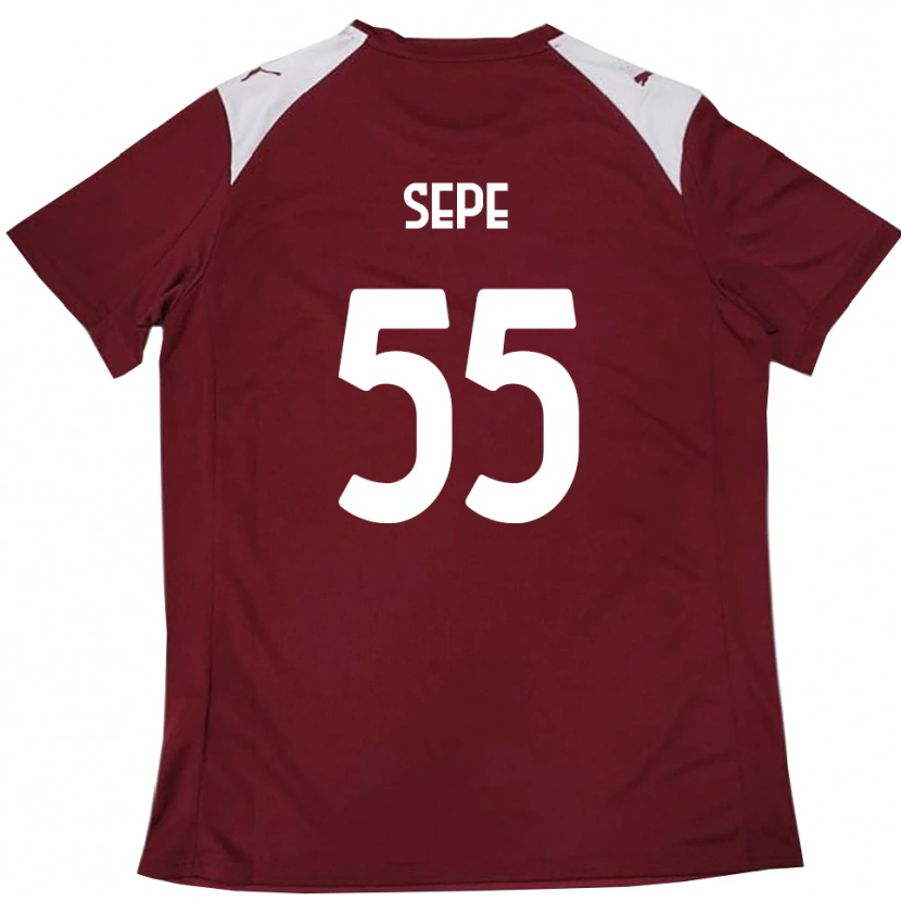 Danxen Herren Luigi Sepe #55 Burgunderrot Weiß Heimtrikot Trikot 2025/26 T-Shirt Österreich