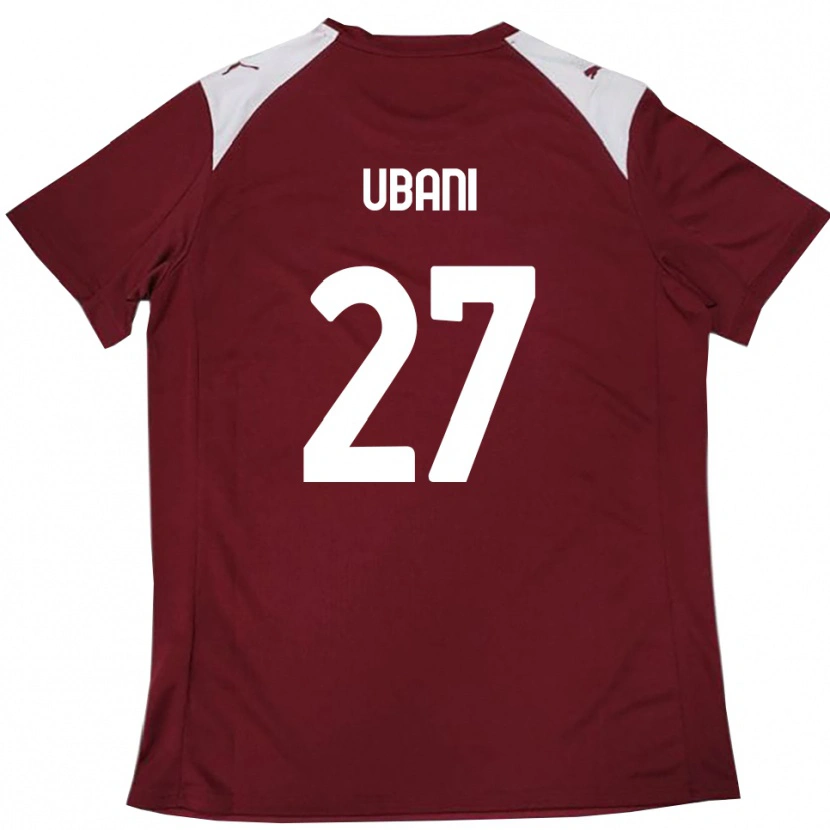 Danxen Herren Marlon Ubani #27 Burgunderrot Weiß Heimtrikot Trikot 2025/26 T-Shirt Österreich