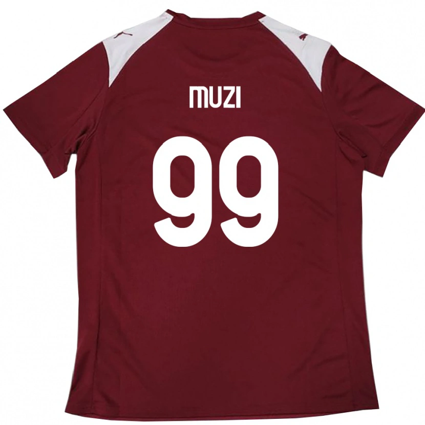 Danxen Herren Christian Muzi #99 Burgunderrot Weiß Heimtrikot Trikot 2025/26 T-Shirt Österreich
