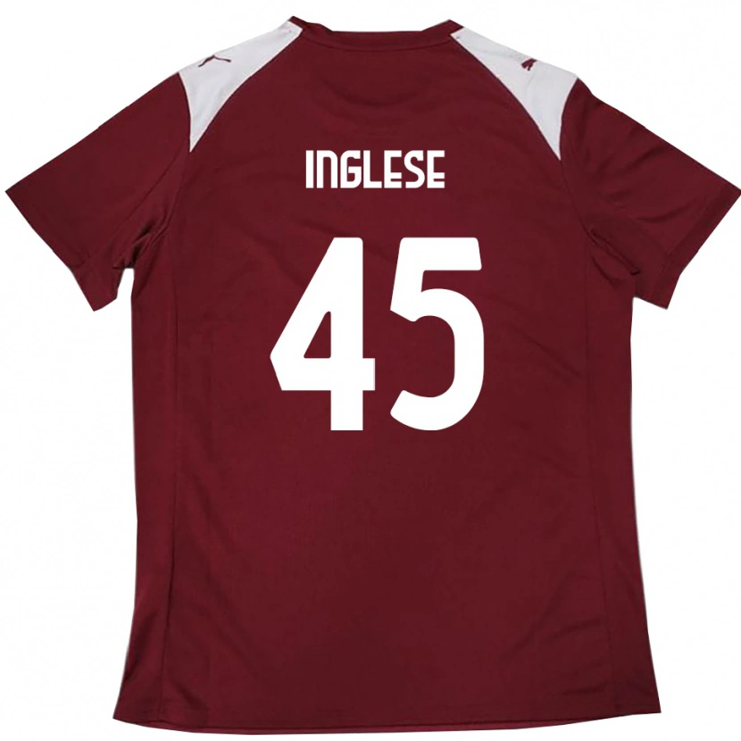 Danxen Herren Roberto Inglese #45 Burgunderrot Weiß Heimtrikot Trikot 2025/26 T-Shirt Österreich
