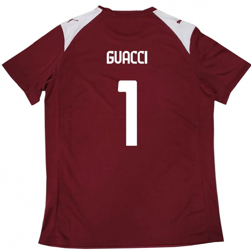 Danxen Herren Marco Guacci #1 Burgunderrot Weiß Heimtrikot Trikot 2025/26 T-Shirt Österreich