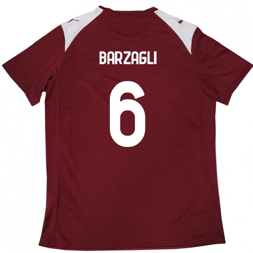 Danxen Herren Gabriele Barzagli #6 Burgunderrot Weiß Heimtrikot Trikot 2025/26 T-Shirt Österreich