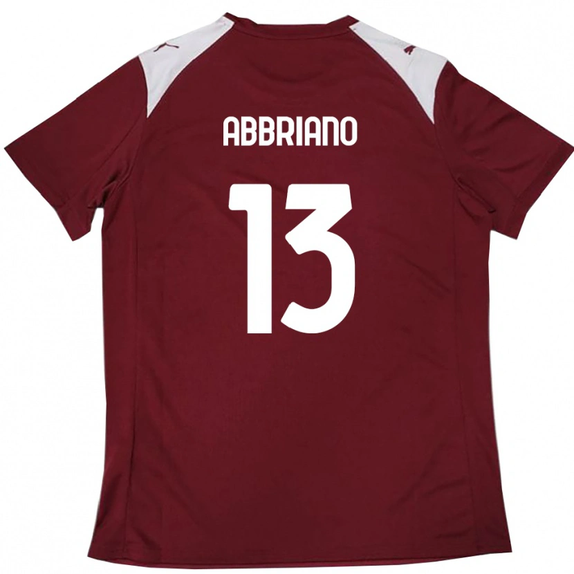 Danxen Herren William Abbriano #13 Burgunderrot Weiß Heimtrikot Trikot 2025/26 T-Shirt Österreich