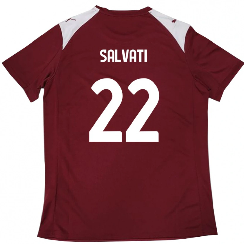 Danxen Herren Gregorio Salvati #22 Burgunderrot Weiß Heimtrikot Trikot 2025/26 T-Shirt Österreich