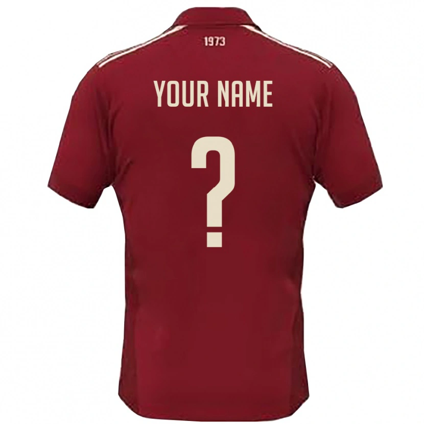 Danxen Herren Ihren Namen #0 Burgunderrot Weiß Heimtrikot Trikot 2025/26 T-Shirt Österreich
