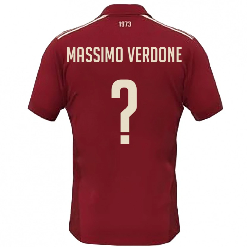 Danxen Herren Valerio Massimo Verdone #0 Burgunderrot Weiß Heimtrikot Trikot 2025/26 T-Shirt Österreich