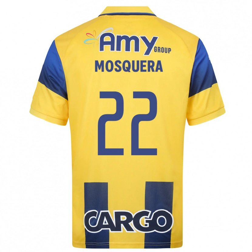 Danxen Herren Orlando Mosquera #22 Gelb Marineblau Heimtrikot Trikot 2025/26 T-Shirt Österreich