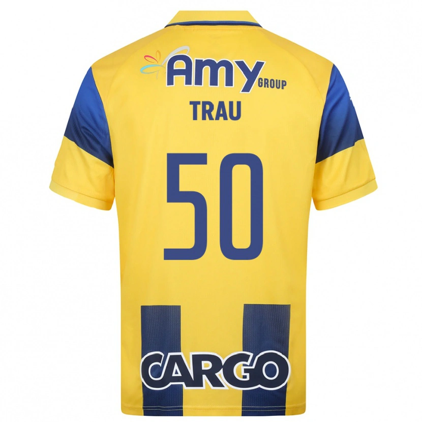 Danxen Herren Idan Trau #50 Gelb Marineblau Heimtrikot Trikot 2025/26 T-Shirt Österreich