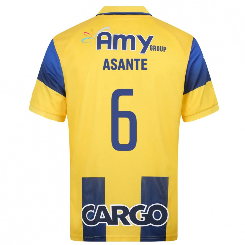 Danxen Herren Tyrese Asante #6 Gelb Marineblau Heimtrikot Trikot 2025/26 T-Shirt Österreich
