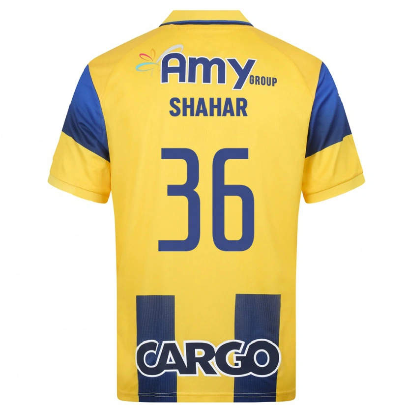 Danxen Herren Ido Shahar #36 Gelb Marineblau Heimtrikot Trikot 2025/26 T-Shirt Österreich