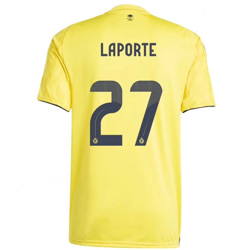 Danxen Herren Aymeric Laporte #27 Gelb Schwarz Heimtrikot Trikot 2025/26 T-Shirt Österreich