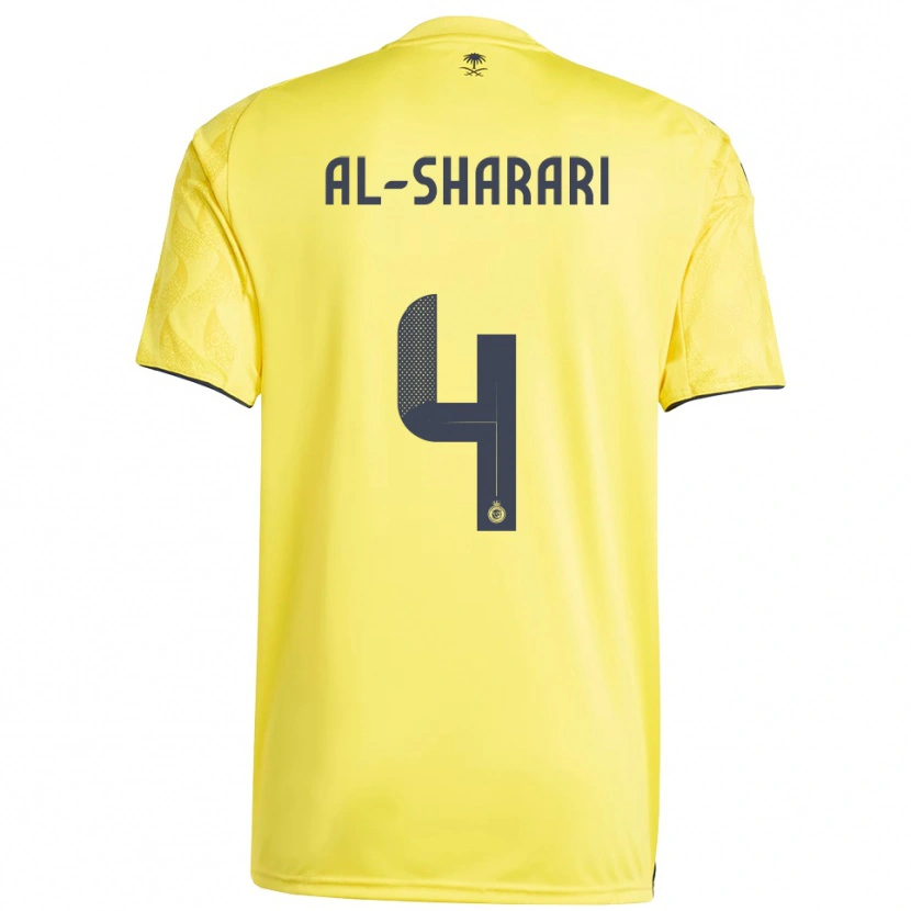 Danxen Herren Nader Al-Sharari #4 Gelb Schwarz Heimtrikot Trikot 2025/26 T-Shirt Österreich