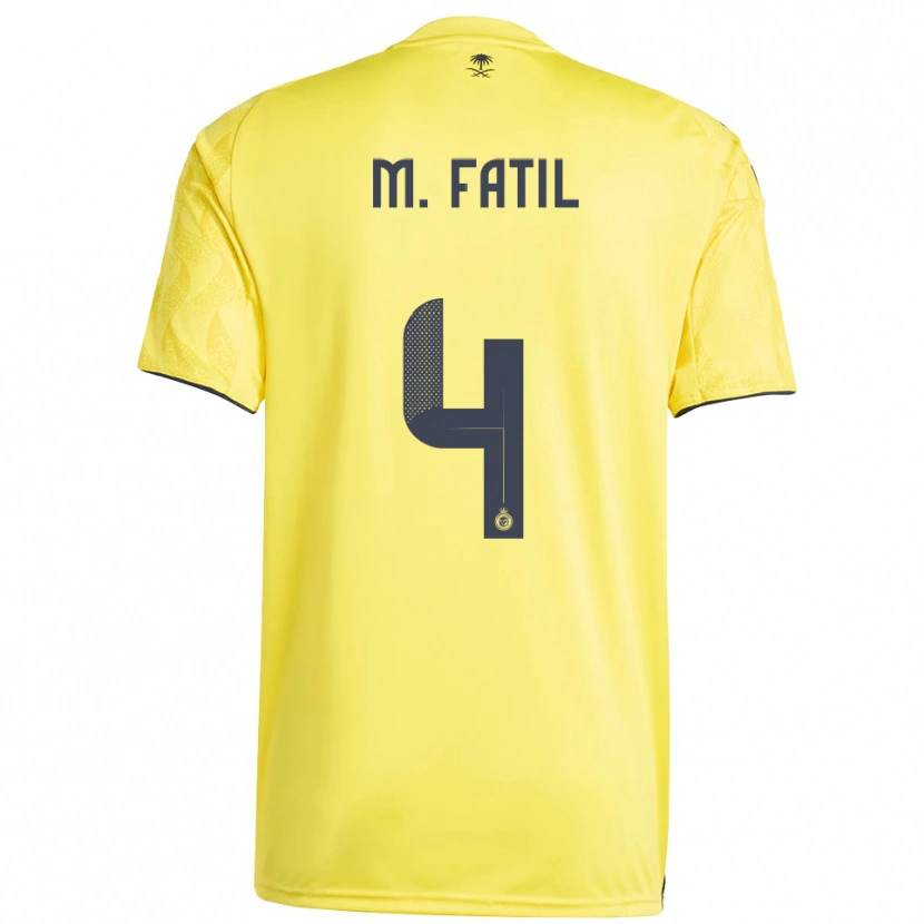 Danxen Herren Mohammed Al-Fatil #4 Gelb Schwarz Heimtrikot Trikot 2025/26 T-Shirt Österreich