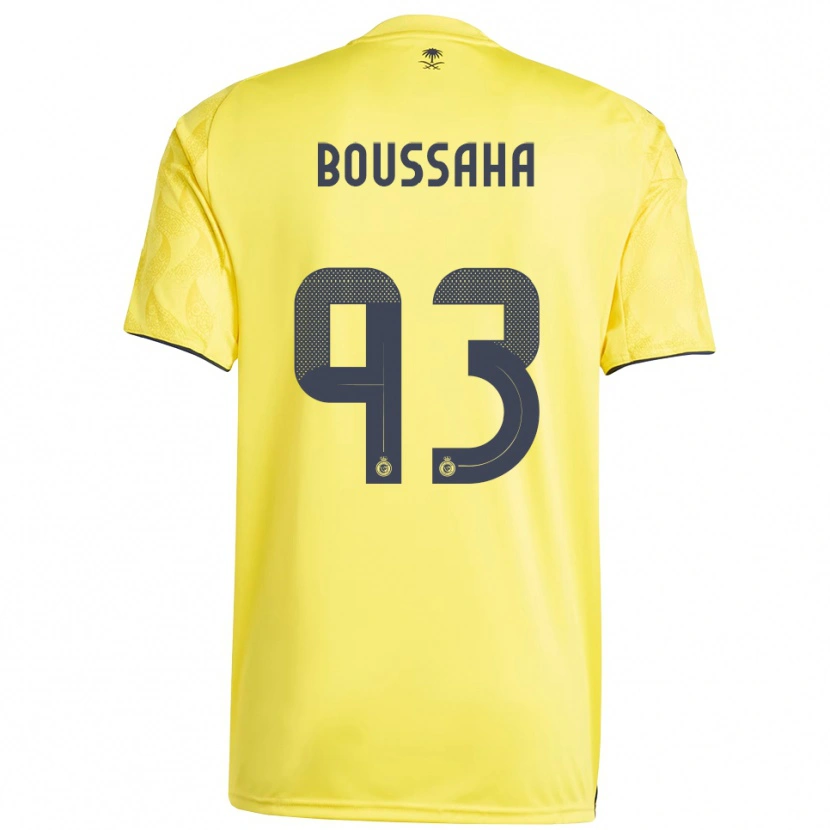 Danxen Herren Lina Boussaha #93 Gelb Schwarz Heimtrikot Trikot 2025/26 T-Shirt Österreich