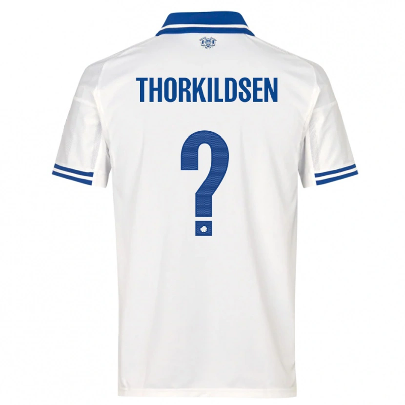 Danxen Herren Elias Thorkildsen #0 Weiß Blau Heimtrikot Trikot 2025/26 T-Shirt Österreich