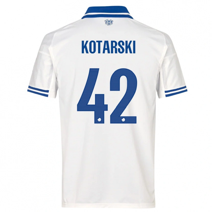 Danxen Herren Dominik Kotarski #42 Weiß Blau Heimtrikot Trikot 2025/26 T-Shirt Österreich