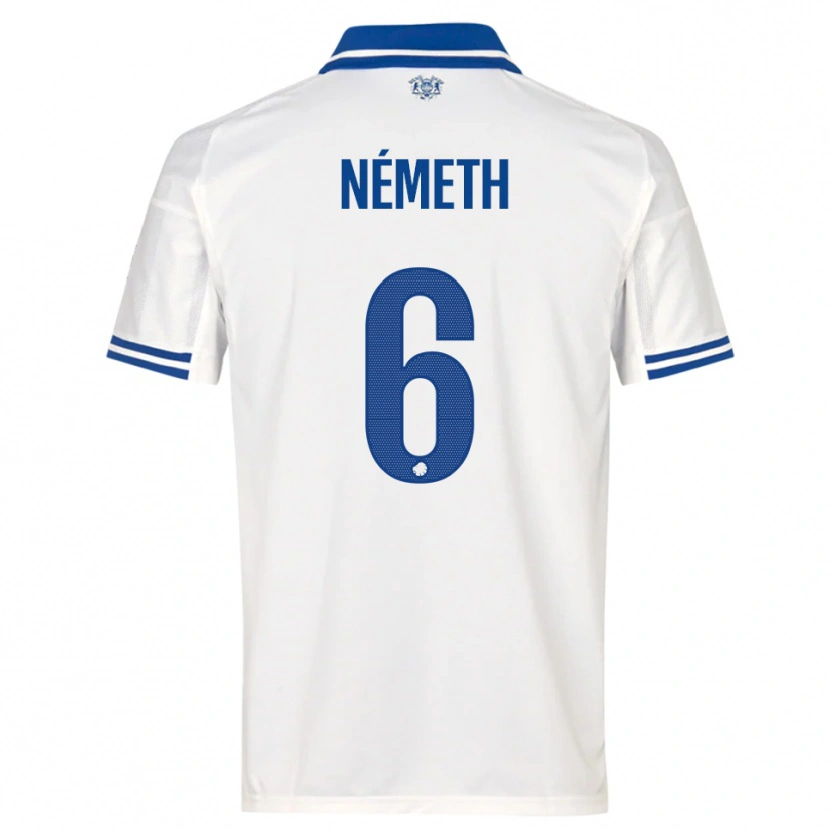 Danxen Herren Hunor Németh #6 Weiß Blau Heimtrikot Trikot 2025/26 T-Shirt Österreich