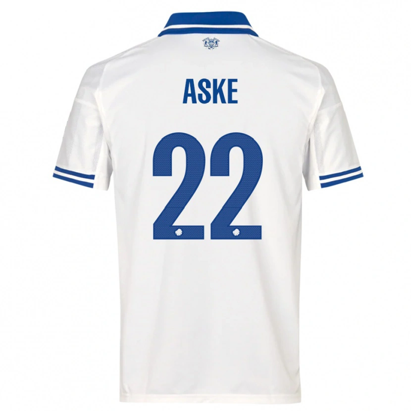 Danxen Herren Aske Bang #22 Weiß Blau Heimtrikot Trikot 2025/26 T-Shirt Österreich