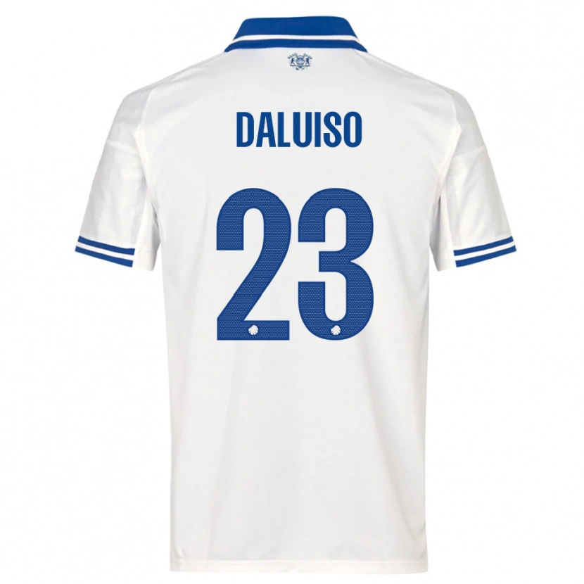 Danxen Herren Christoffer Daluiso #23 Weiß Blau Heimtrikot Trikot 2025/26 T-Shirt Österreich