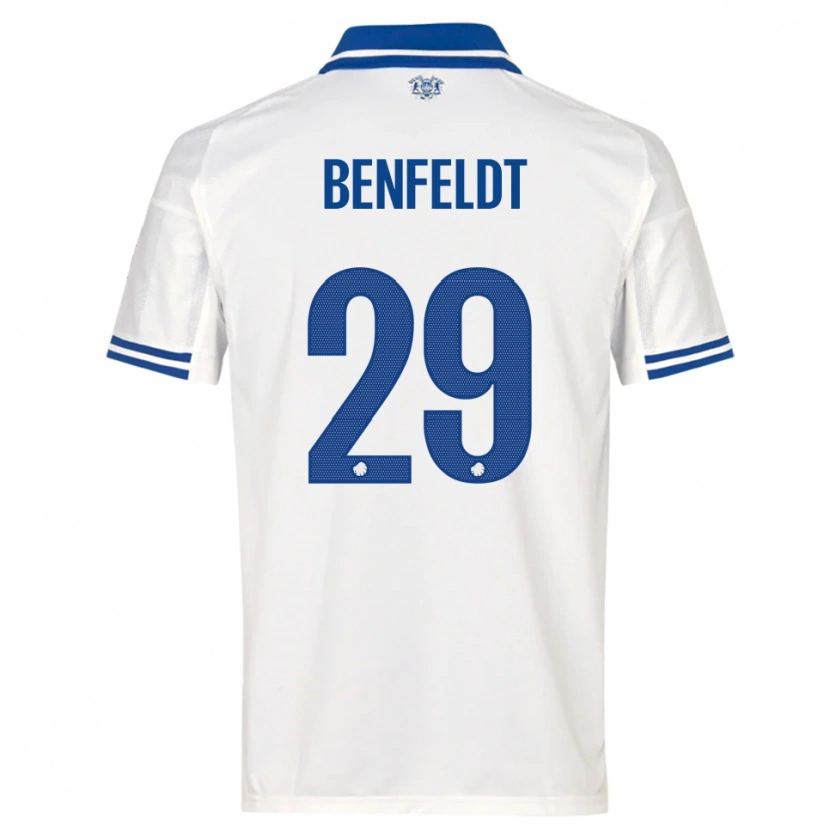 Danxen Herren Frederikke Benfeldt #29 Weiß Blau Heimtrikot Trikot 2025/26 T-Shirt Österreich