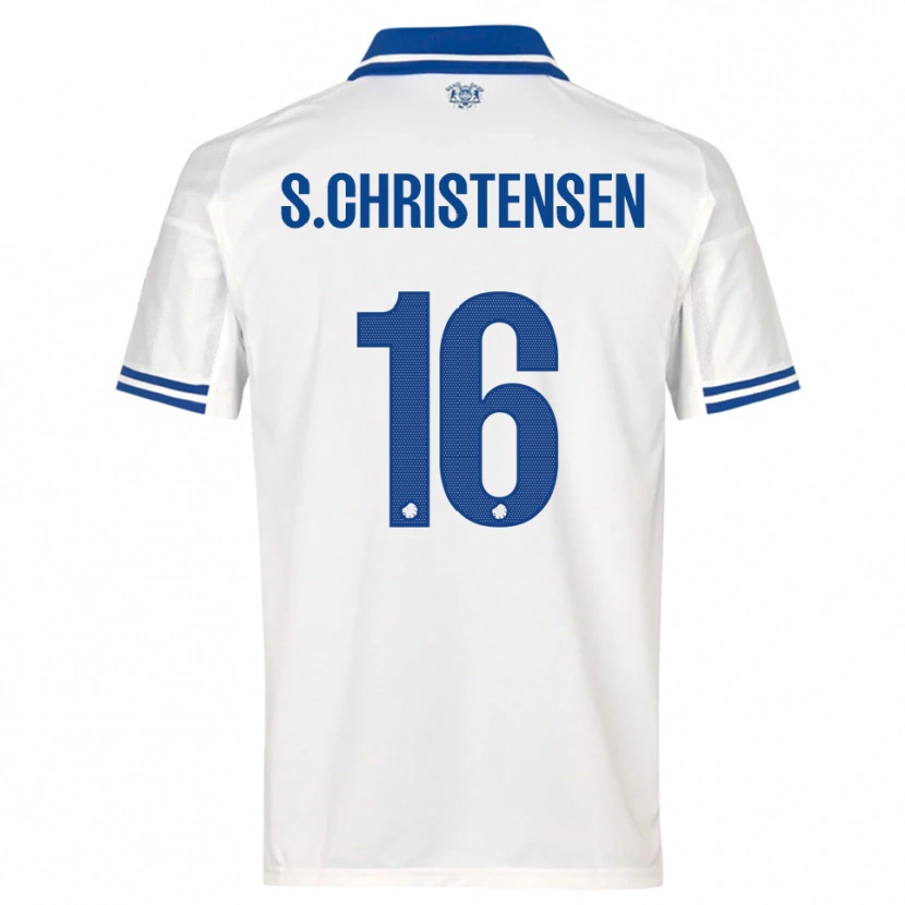 Danxen Herren Sebastian Christensen #16 Weiß Blau Heimtrikot Trikot 2025/26 T-Shirt Österreich
