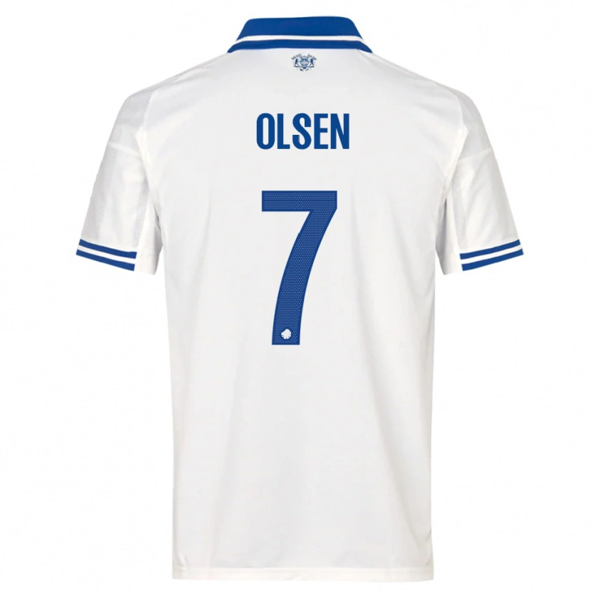 Danxen Herren Gunnar Olsen #7 Weiß Blau Heimtrikot Trikot 2025/26 T-Shirt Österreich