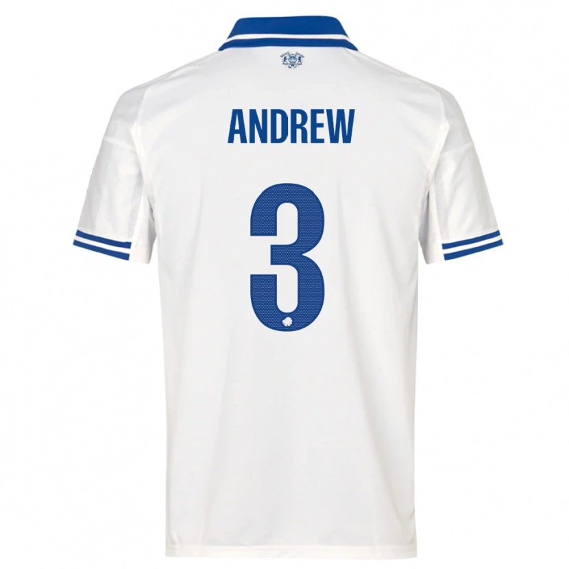 Danxen Herren Tristan Andrew #3 Weiß Blau Heimtrikot Trikot 2025/26 T-Shirt Österreich