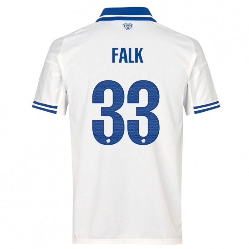 Danxen Herren Rasmus Falk #33 Weiß Blau Heimtrikot Trikot 2025/26 T-Shirt Österreich