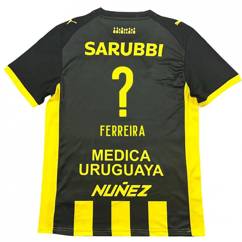 Danxen Herren Matías Ferreira #0 Gelb Schwarz Heimtrikot Trikot 2025/26 T-Shirt Österreich