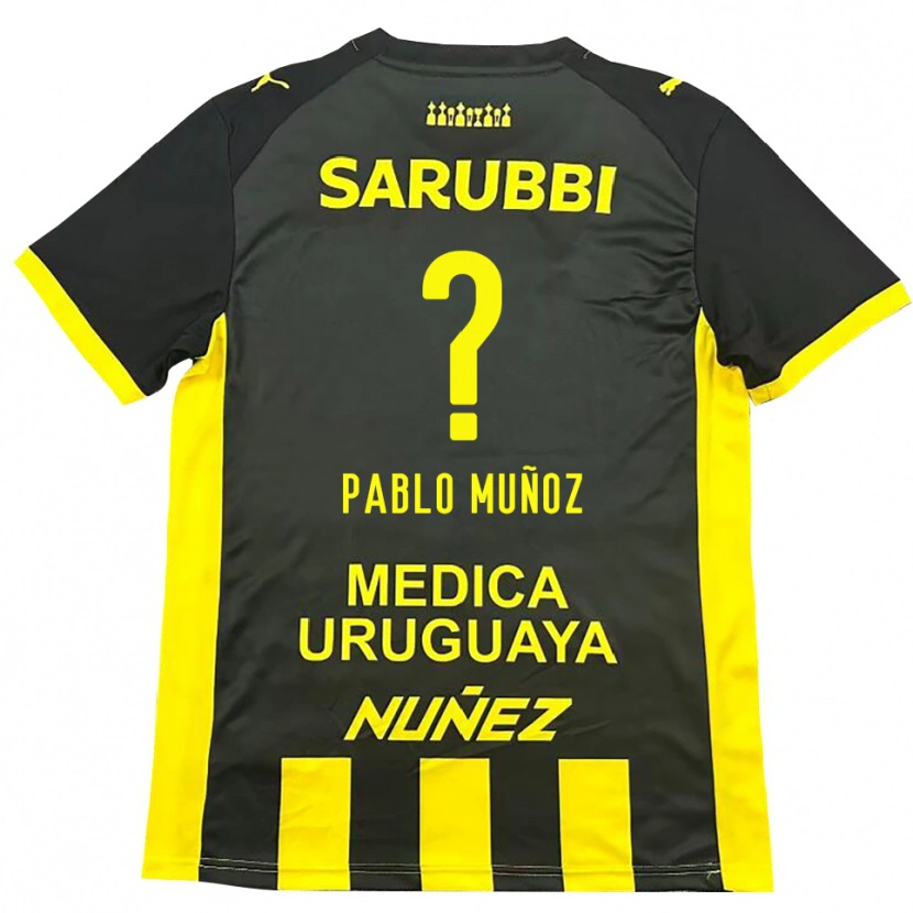 Danxen Herren Juan Pablo Muñoz #0 Gelb Schwarz Heimtrikot Trikot 2025/26 T-Shirt Österreich