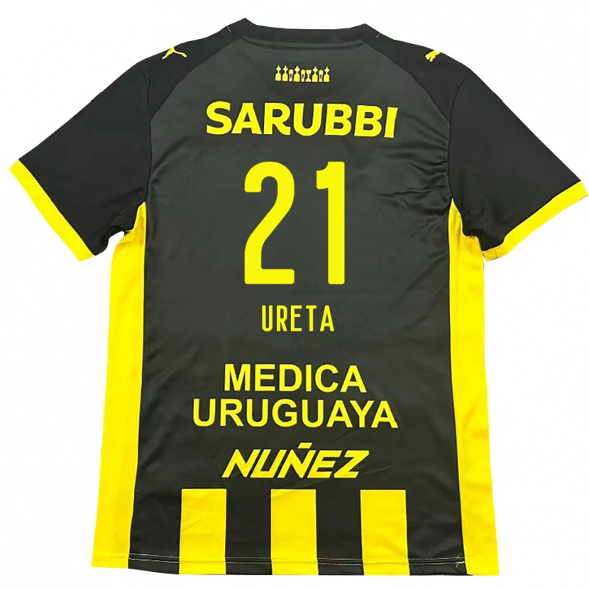 Danxen Herren Mateo Ureta #21 Gelb Schwarz Heimtrikot Trikot 2025/26 T-Shirt Österreich