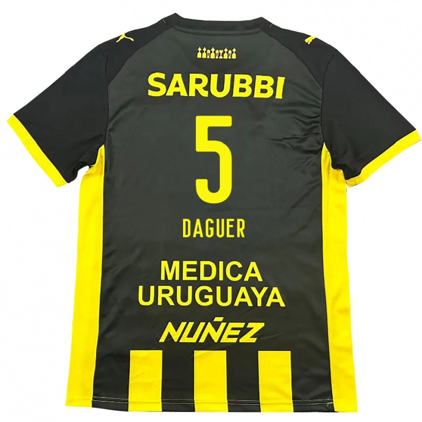 Danxen Herren Julio Daguer #5 Gelb Schwarz Heimtrikot Trikot 2025/26 T-Shirt Österreich
