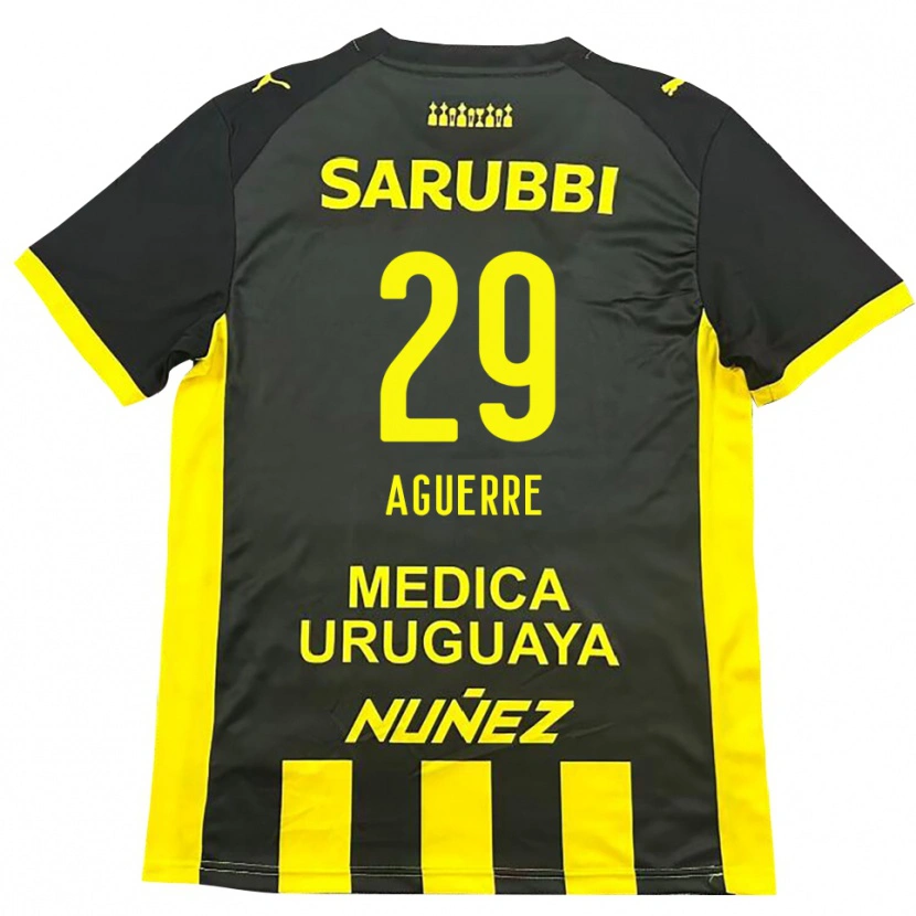 Danxen Herren Washington Aguerre #29 Gelb Schwarz Heimtrikot Trikot 2025/26 T-Shirt Österreich