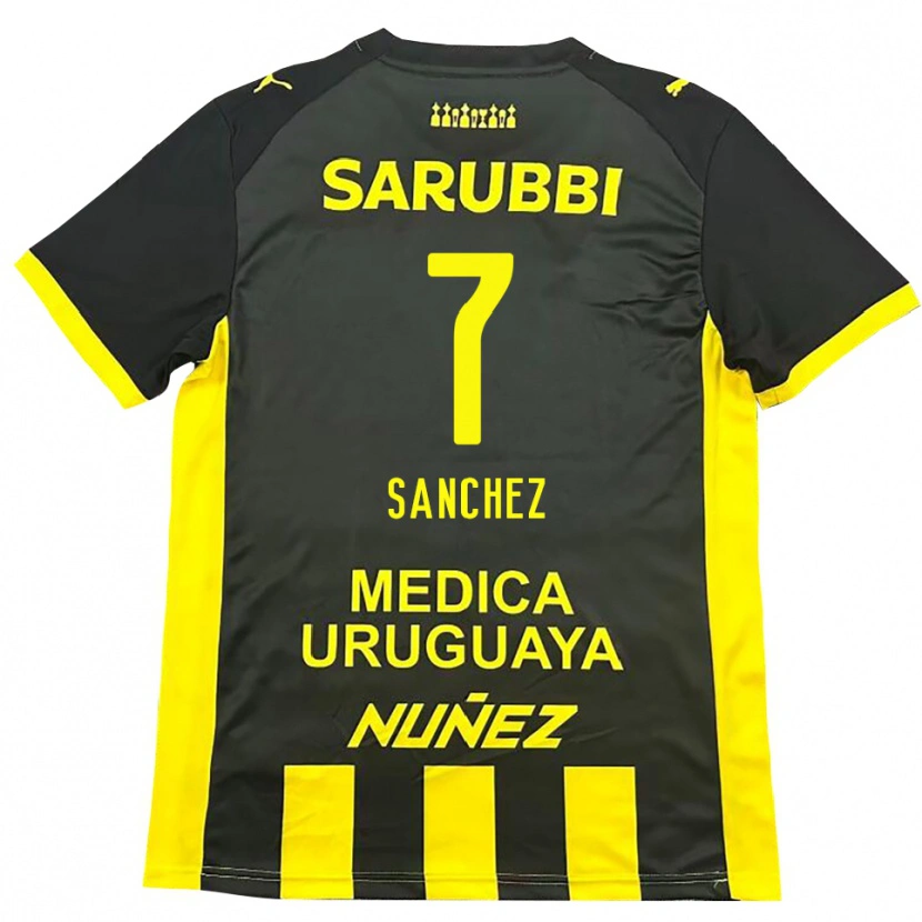 Danxen Herren Carlos Sánchez #7 Gelb Schwarz Heimtrikot Trikot 2025/26 T-Shirt Österreich
