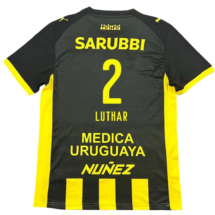 Danxen Herren Thiago Luthar #2 Gelb Schwarz Heimtrikot Trikot 2025/26 T-Shirt Österreich