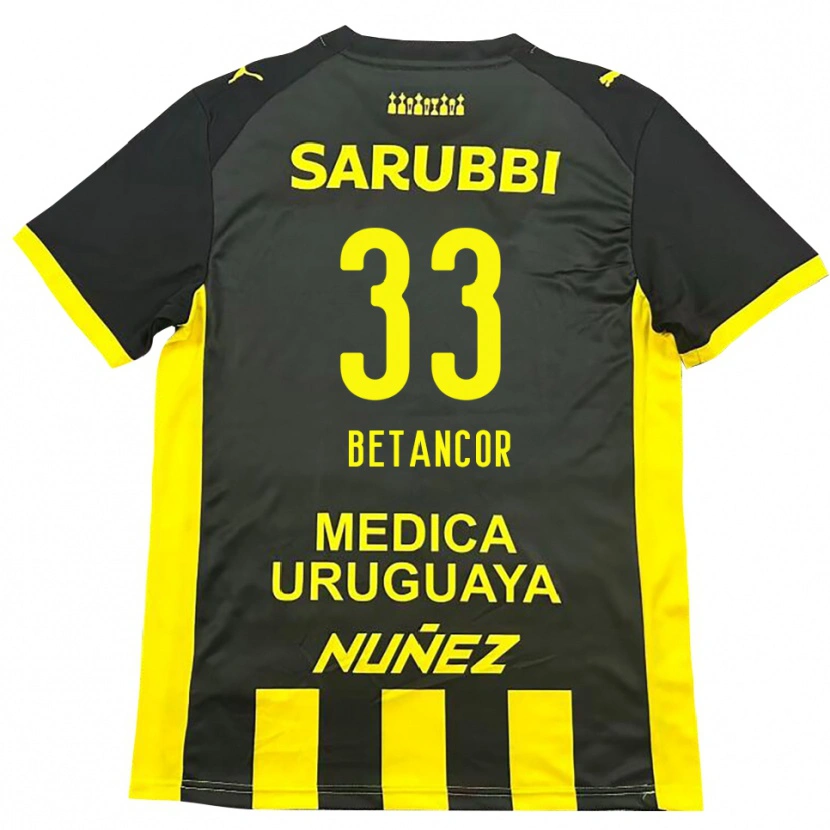 Danxen Herren Bruno Betancor #33 Gelb Schwarz Heimtrikot Trikot 2025/26 T-Shirt Österreich