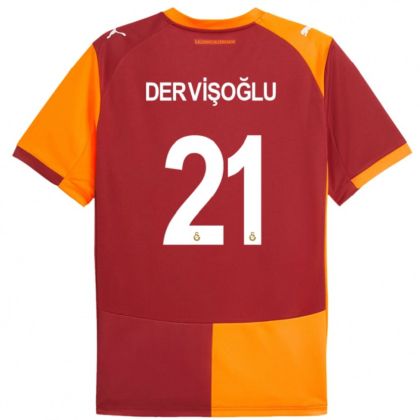 Danxen Herren Halil Dervişoğlu #21 Rot Orange Heimtrikot Trikot 2025/26 T-Shirt Österreich
