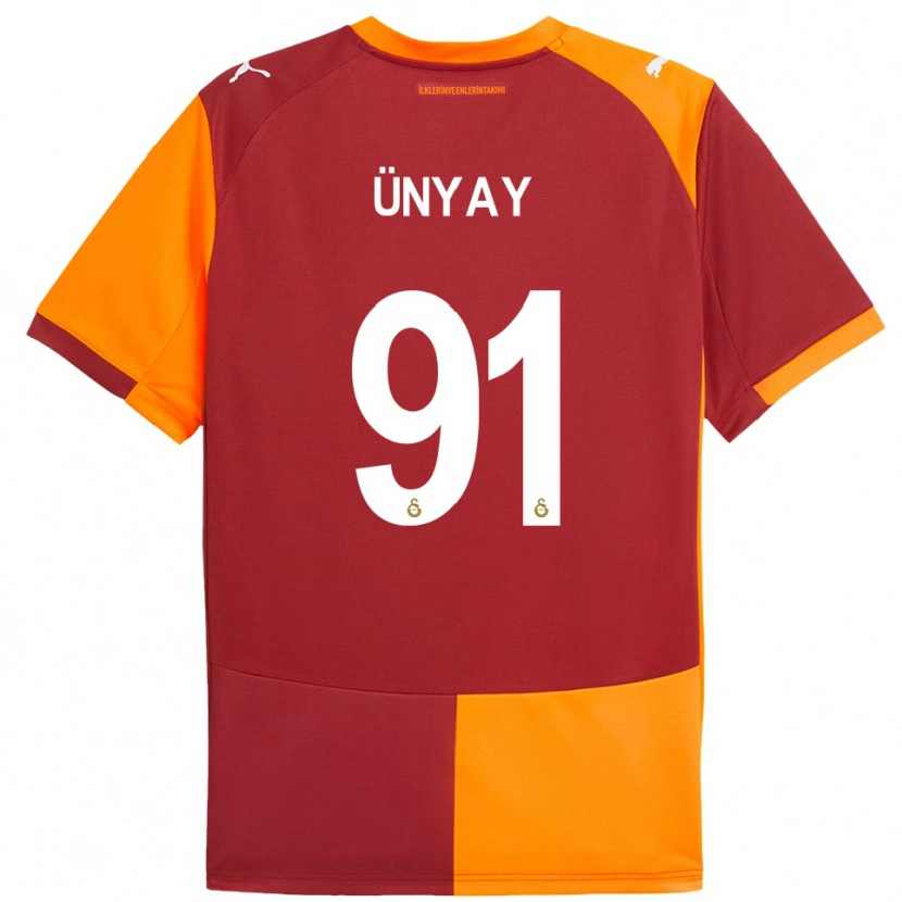 Danxen Herren Arda Ünyay #91 Rot Orange Heimtrikot Trikot 2025/26 T-Shirt Österreich