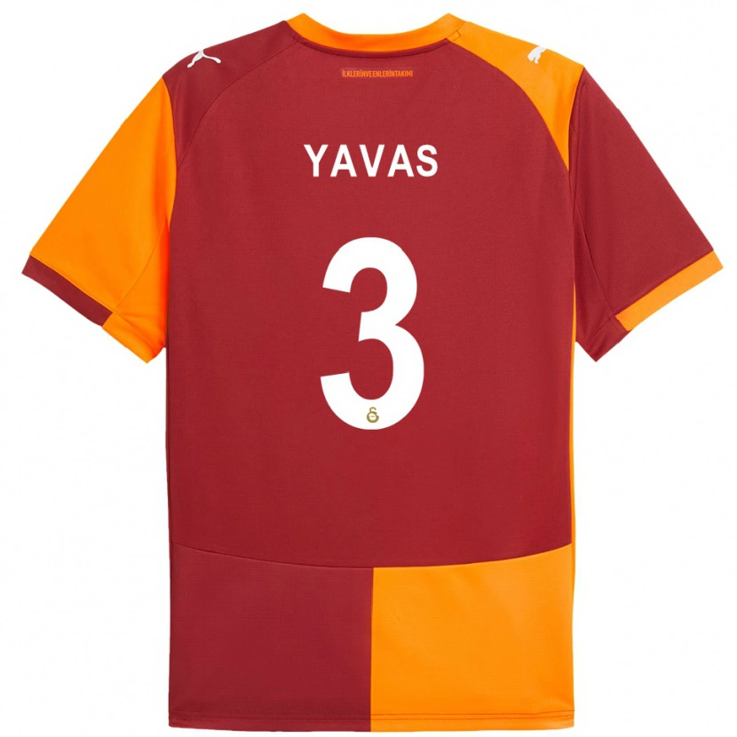 Danxen Herren Arda Yavas #3 Rot Orange Heimtrikot Trikot 2025/26 T-Shirt Österreich