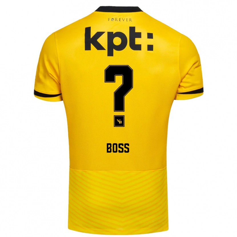 Danxen Herren Robin Boss #0 Gelb Schwarz Heimtrikot Trikot 2025/26 T-Shirt Österreich