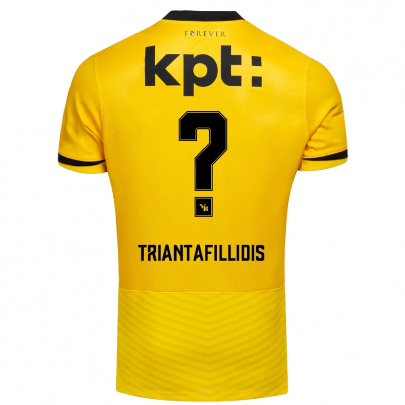 Danxen Herren Nevin Triantafillidis #0 Gelb Schwarz Heimtrikot Trikot 2025/26 T-Shirt Österreich