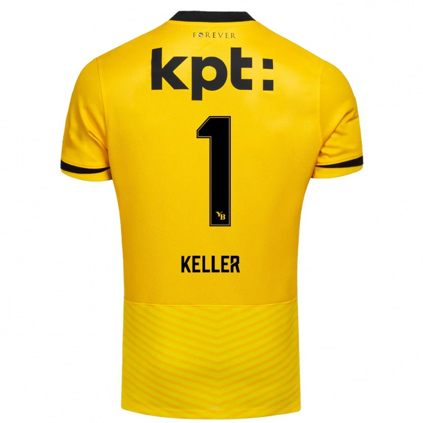 Danxen Herren Marvin Keller #1 Gelb Schwarz Heimtrikot Trikot 2025/26 T-Shirt Österreich