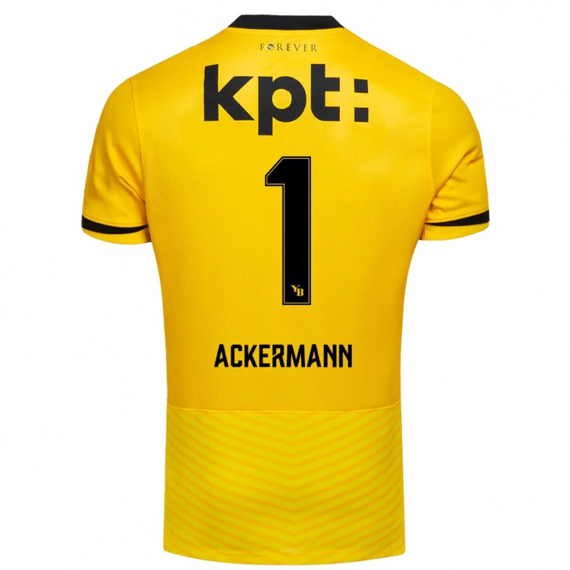Danxen Herren Jara Ackermann #1 Gelb Schwarz Heimtrikot Trikot 2025/26 T-Shirt Österreich