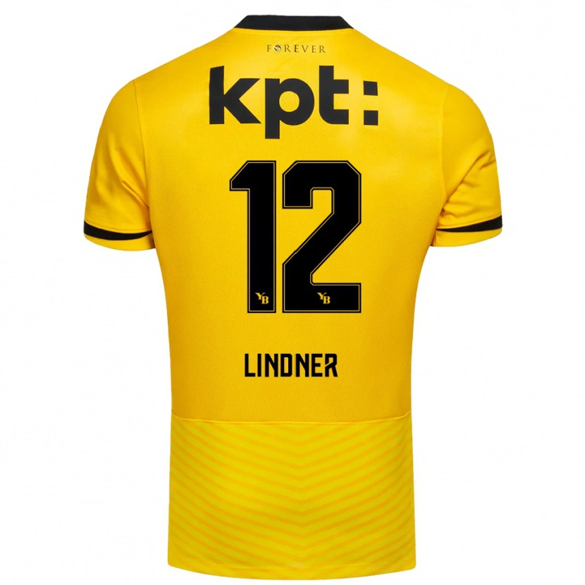 Danxen Herren Heinz Lindner #12 Gelb Schwarz Heimtrikot Trikot 2025/26 T-Shirt Österreich