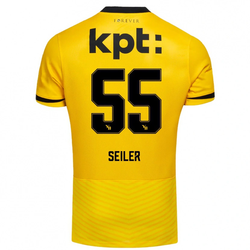 Danxen Herren Mats Seiler #55 Gelb Schwarz Heimtrikot Trikot 2025/26 T-Shirt Österreich