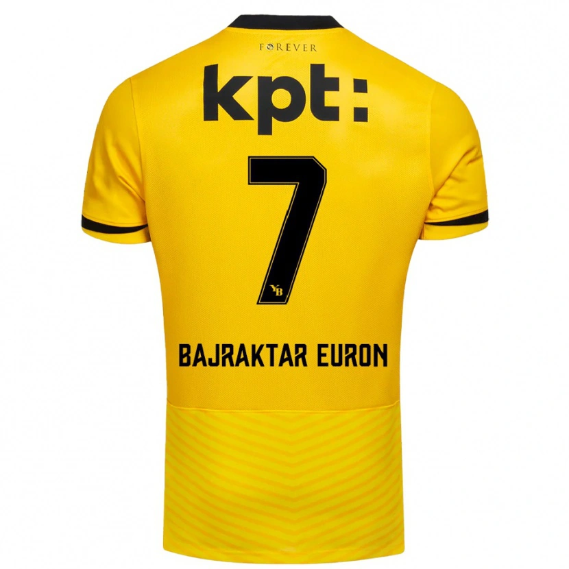 Danxen Herren Euron Bajraktar #7 Gelb Schwarz Heimtrikot Trikot 2025/26 T-Shirt Österreich