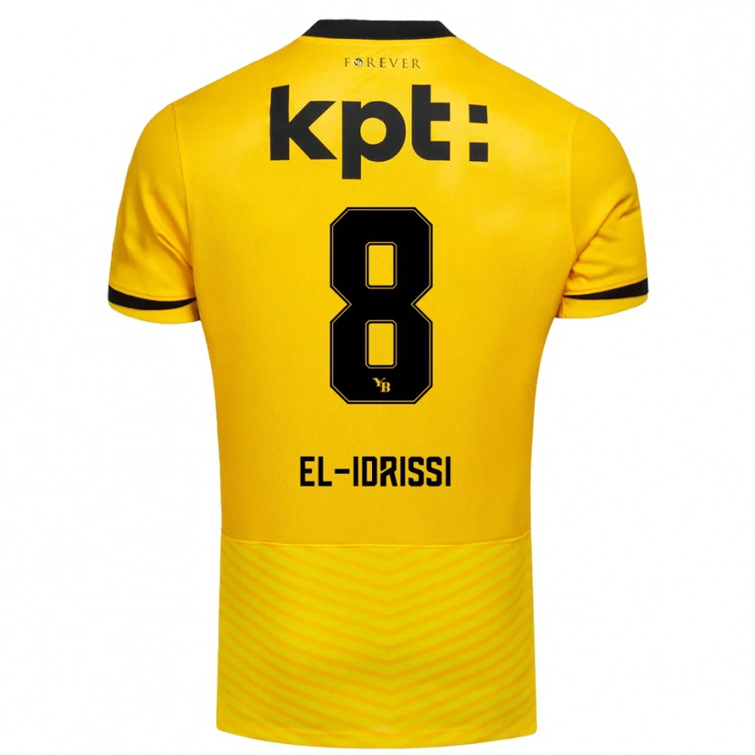 Danxen Herren Ben El-Idrissi #8 Gelb Schwarz Heimtrikot Trikot 2025/26 T-Shirt Österreich