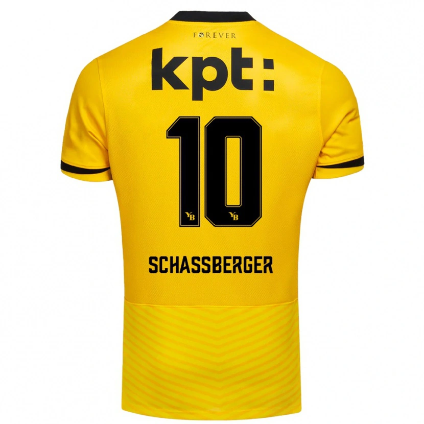 Danxen Herren Julia Schassberger #10 Gelb Schwarz Heimtrikot Trikot 2025/26 T-Shirt Österreich