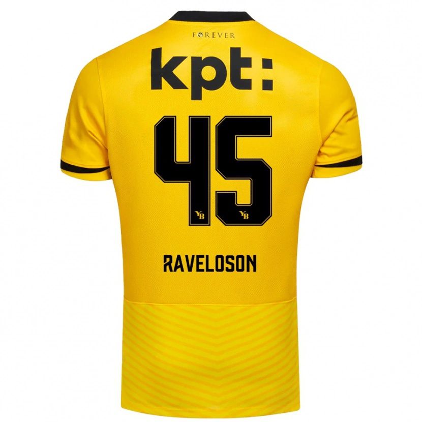 Danxen Herren Rayan Raveloson #45 Gelb Schwarz Heimtrikot Trikot 2025/26 T-Shirt Österreich