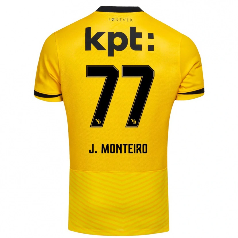 Danxen Herren Joël Monteiro #77 Gelb Schwarz Heimtrikot Trikot 2025/26 T-Shirt Österreich